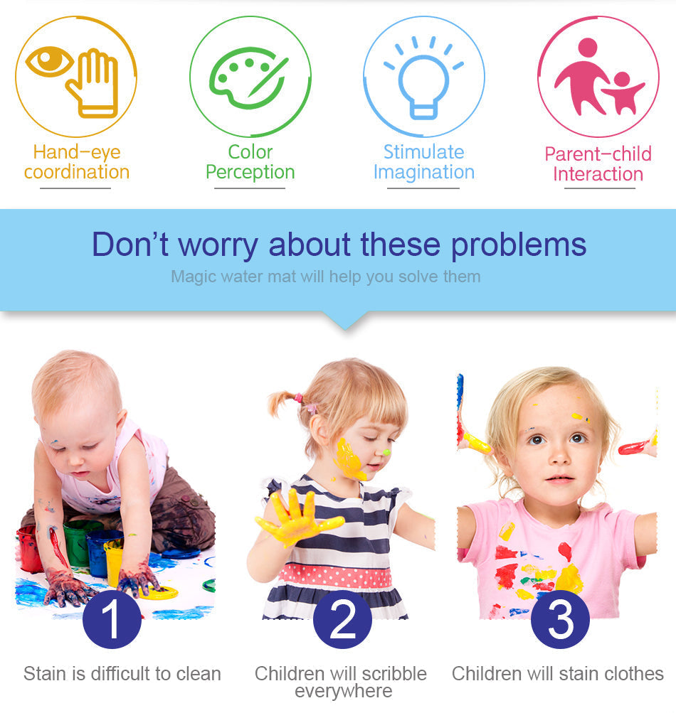 Alphabet animal water canvas