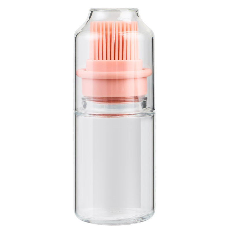 Portable Oil Bottle with Brush Silicone Barbecue